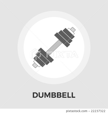 Dumbbell vector flat icon Dumbbell vector flat icon 22237322