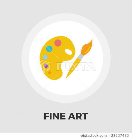 Fine Arts flat icon - Stock Illustration [22237483] - PIXTA