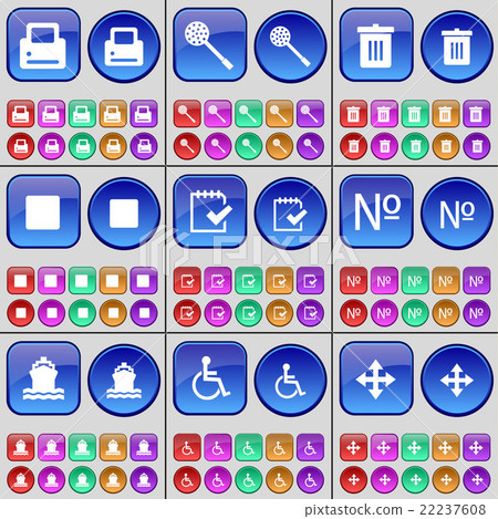 Printer, Skimmer, Trash can, Media stop, Survey, N 22237608