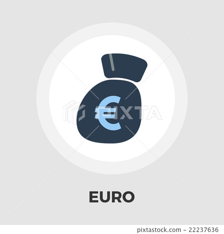 Euro flat icon Euro flat icon 22237636