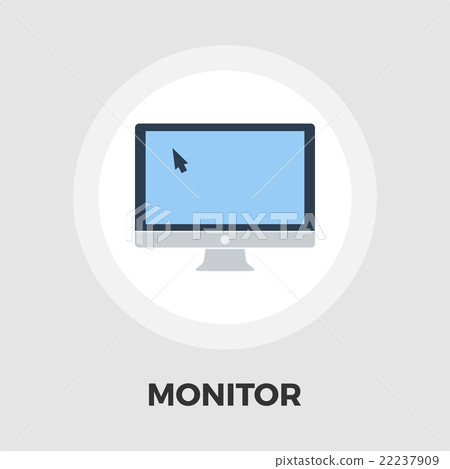 Monitor icon flat Monitor icon flat 22237909