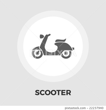 Scooter flat Icon Scooter flat Icon 22237940