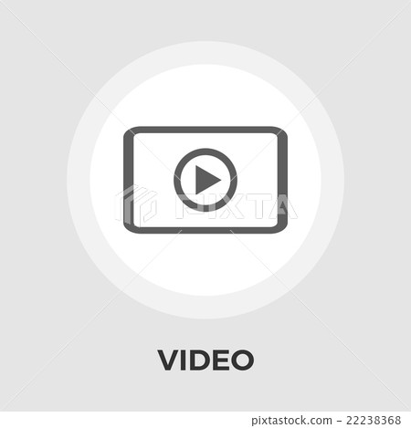 Video player vector flat icon 22238368