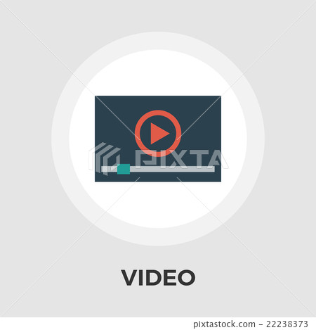 Video player vector flat icon 22238373