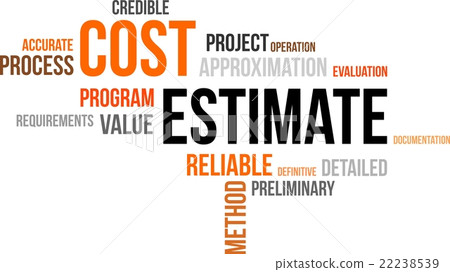 word cloud - cost estimate 22238539