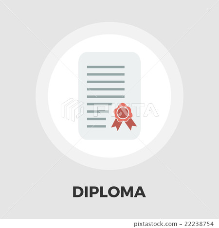 Diploma flat icon Diploma flat icon 22238754