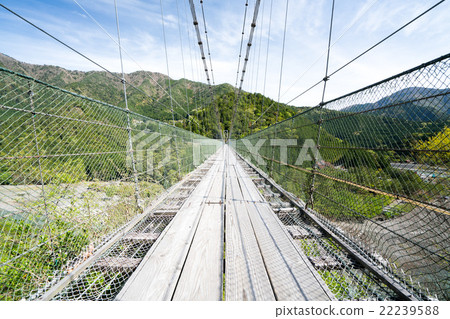 Tanase的懸索橋(奈良縣戶津川村的風景) Tanase的懸索橋(奈良縣戶津川村的風景) 22239588