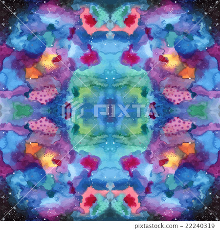 Pattern with Galaxy painting in Shibori technique Pattern with Galaxy painting in Shibori technique 22240319