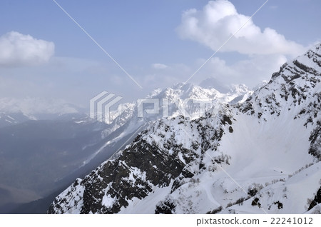 Winter mountain landscape 22241012