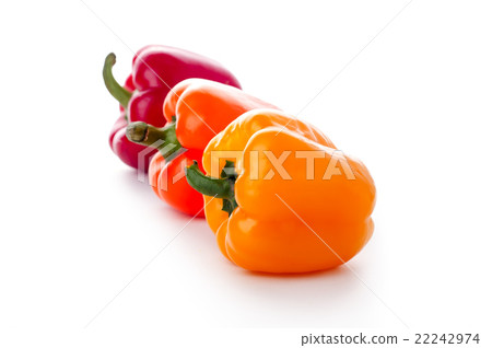 peppers over white background peppers over white background 22242974