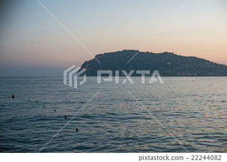 Alanya in the evening 22244082