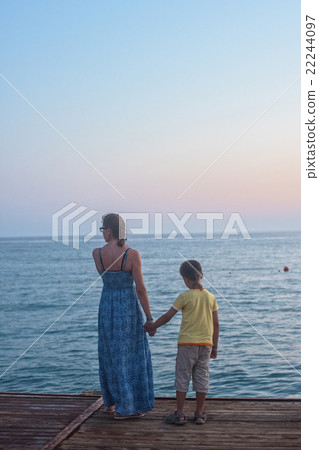 mother and son  22244097