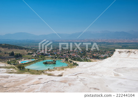 Panoramic view of Pammukale 22244104