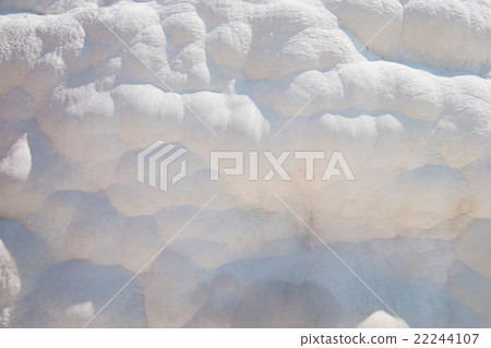 closeup of travertines iof Pammukale 22244107