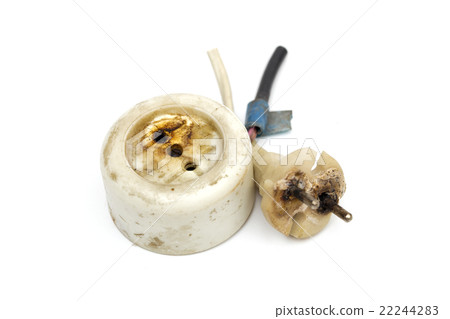 socket on the white background socket on the white background 22244283