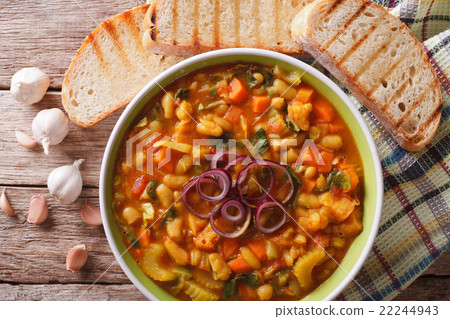 Tuscan ribollita soup close up 22244943