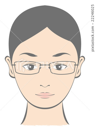 Glasses Women's Rimless Type Illustration 22246025