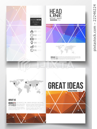 Set of business templates for brochure, magazine 22246224