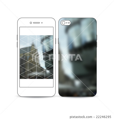 Mobile smartphone with an example of the screen 22246295