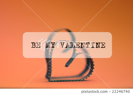 heart shape text be my valentine 22246740