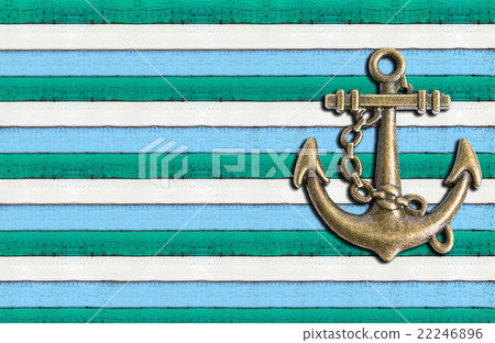 Steel anchor on wall background Steel anchor on wall background 22246896