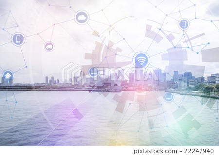 Internet (IoT, Internet of things) Abstract image 22247940