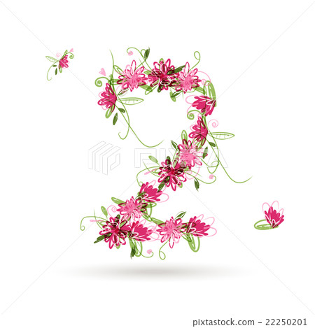 Floral number two for your design Floral number two for your design 22250201