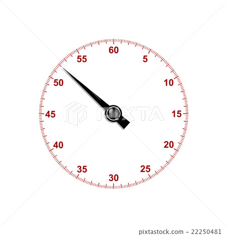 Stopwatch dial with stopwatch hand - Stock Illustration [22250481] - PIXTA