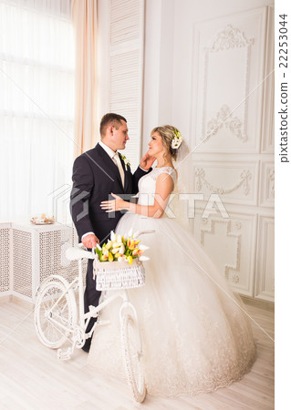 Groom and bride together. Wedding couple. 22253044