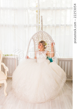 Portrait of beautiful bride. Wedding dress and 22253054
