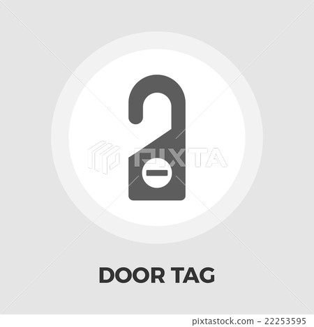 Door Tag Line Icon Door Tag Line Icon 22253595