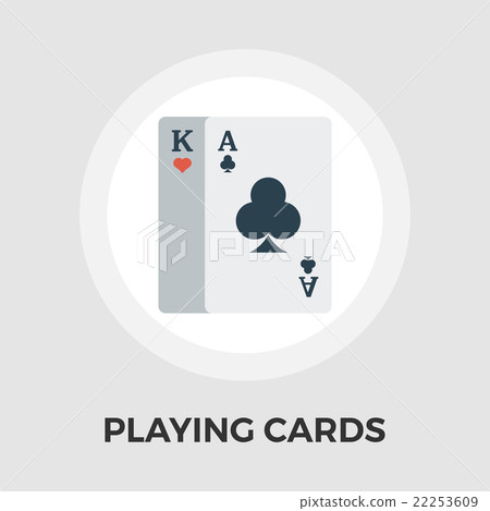Playing Cards Flat Icon 22253609