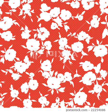 Rough flower pattern - Stock Illustration [22254086] - PIXTA