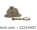 Sherlock Holmes Cap And Vintage Magnifying Glass 22254487