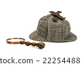 Sherlock Holmes Cap And Vintage Magnifying Glass 22254488