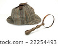 Sherlock Holmes Deerstalker Cap Isolated 22254493