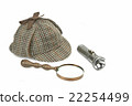 Sherlock Holmes Cap, Magnifying Glass, Flashlight 22254499