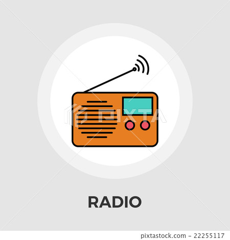 Radio vector flat icon 22255117