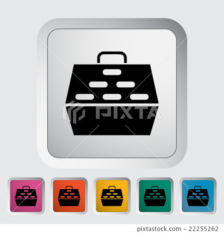 Pet carrier icon 22255262