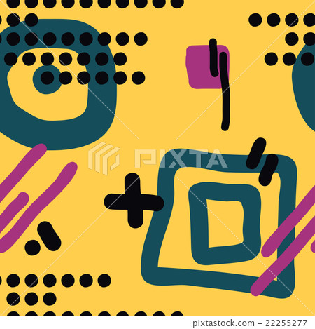 Modern hand draw abstract seamless pattern Modern hand draw abstract seamless pattern 22255277