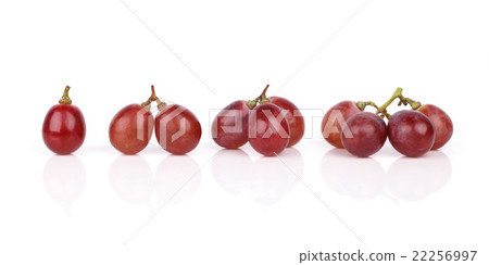fresh red grape isolated on white 22256997