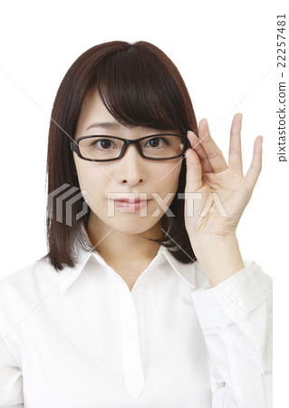 Woman in glasses 22257481