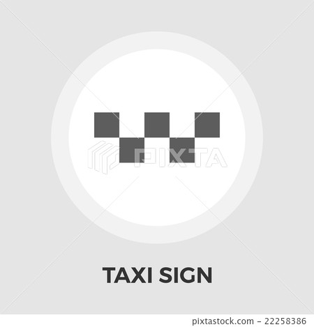 Taxi vector flat icon 22258386