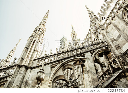 Detail of Milan cathedral - Duomo di Milano, Italy Detail of Milan cathedral - Duomo di Milano, Italy 22258784