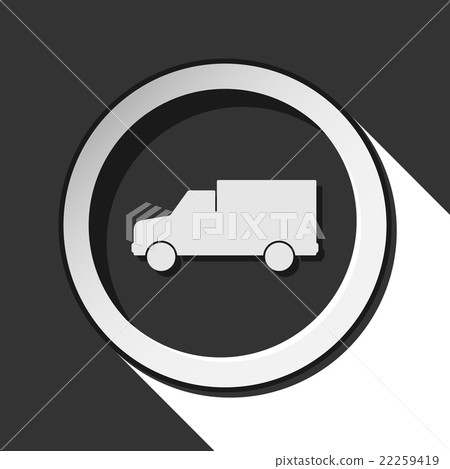 icon - lorry car with shadow icon - lorry car with shadow 22259419
