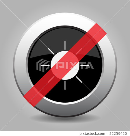 gray chrome button - no sunny 22259420