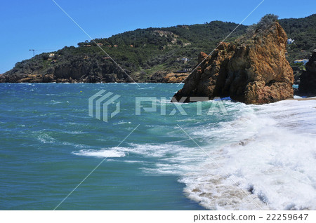 Cala Illa Roja beach in the Costa Brava, Spain Cala Illa Roja beach in the Costa Brava, Spain 22259647