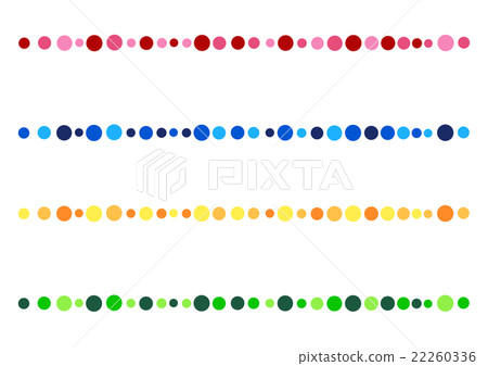 Polka dot line set - Stock Illustration [22260336] - PIXTA