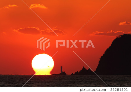 Yamaguchi prefectural laboratory Dharma sunset 22261301