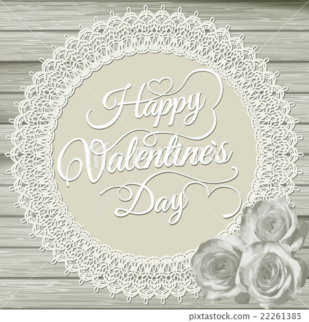 Valentines card on beige background. EPS 10 22261385